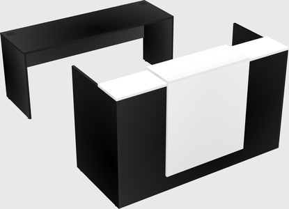 Comptoir d'accueil modulable