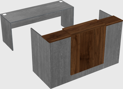 Comptoir d'accueil modulable