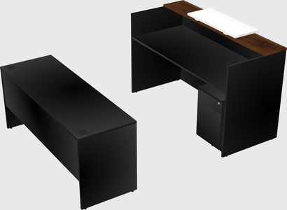 Comptoir d'accueil modulable