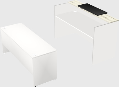 Comptoir d'accueil modulable