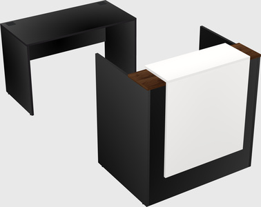Comptoir d'accueil modulable