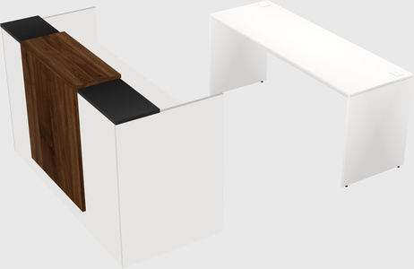 Comptoir d'accueil modulable
