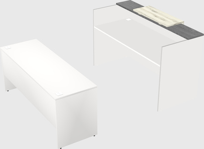 Comptoir d'accueil modulable