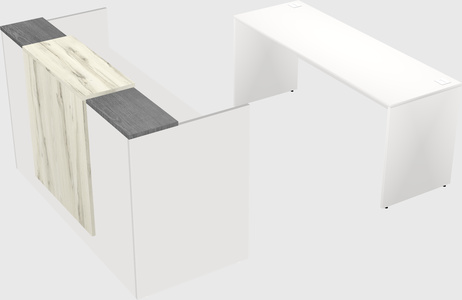 Comptoir d'accueil modulable