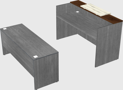 Comptoir d'accueil modulable