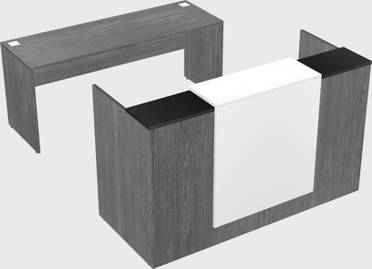 Comptoir d'accueil modulable