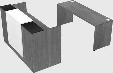 Comptoir d'accueil modulable