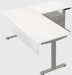 Height-adjustable desk - commercial grade