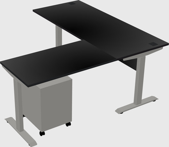 Height-adjustable desk - commercial grade
