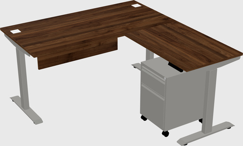 Height-adjustable desk - commercial grade