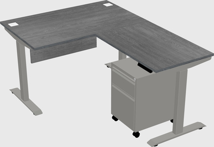 Height-adjustable desk - commercial grade