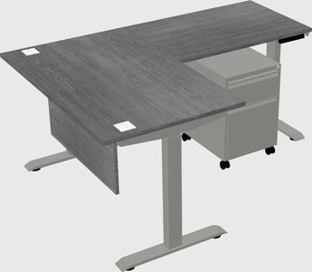 Height-adjustable desk - commercial grade