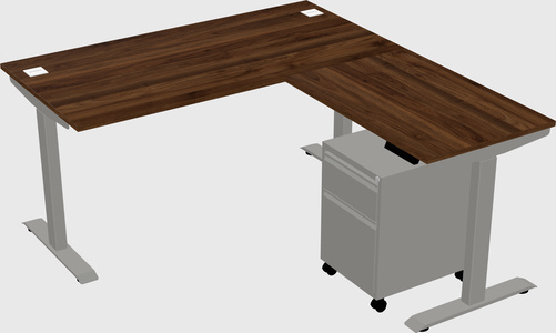Height-adjustable desk - commercial grade