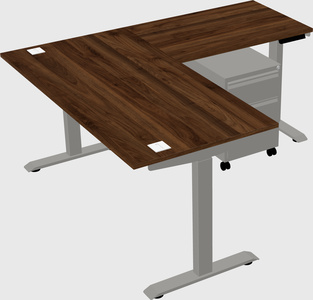 Height-adjustable desk - commercial grade