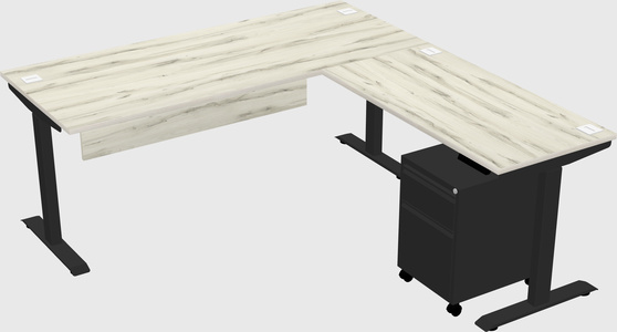 Height-adjustable desk - commercial grade