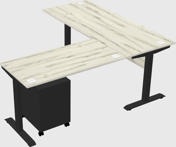 Height-adjustable desk - commercial grade