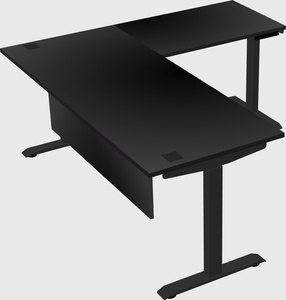 Height-adjustable desk - commercial grade
