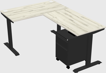 Height-adjustable desk - commercial grade