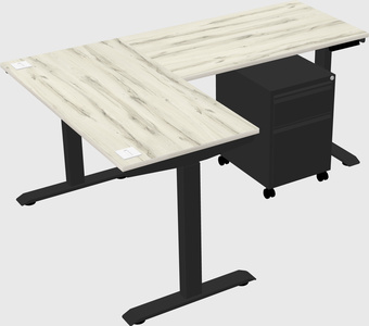 Height-adjustable desk - commercial grade