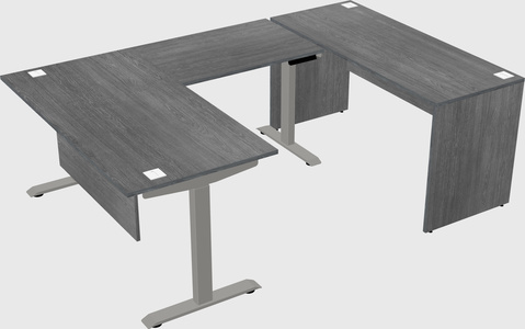 Height-adjustable desk - commercial grade