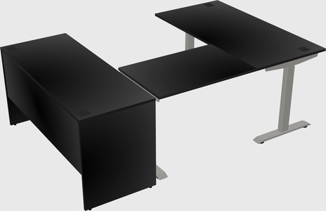 Height-adjustable desk - commercial grade