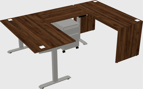 Height-adjustable desk - commercial grade