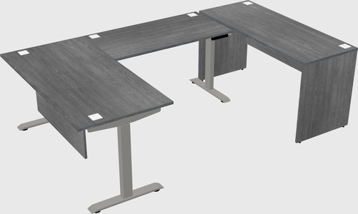 Height-adjustable desk - commercial grade