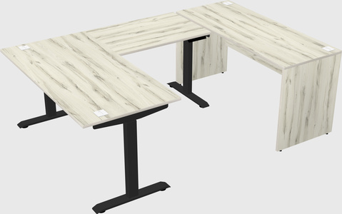 Height-adjustable desk - commercial grade