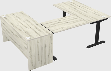 Height-adjustable desk - commercial grade