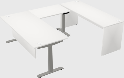 Height-adjustable desk - commercial grade