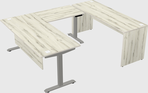 Height-adjustable desk - commercial grade