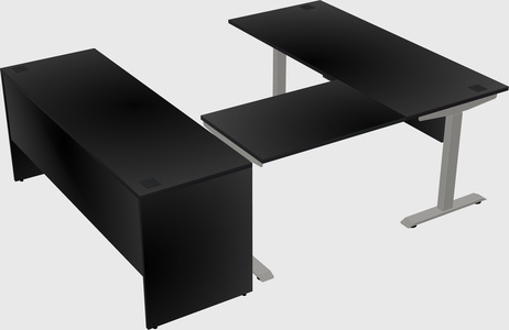 Height-adjustable desk - commercial grade