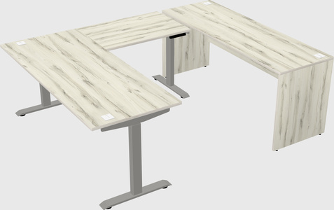 Height-adjustable desk - commercial grade