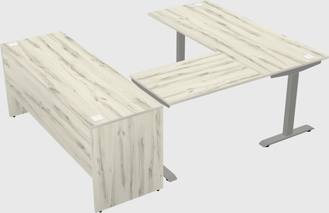 Height-adjustable desk - commercial grade