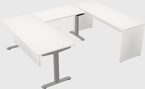 Height-adjustable desk - commercial grade