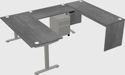 Height-adjustable desk - commercial grade