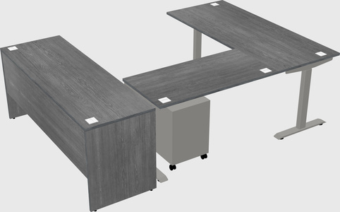 Height-adjustable desk - commercial grade