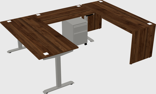 Height-adjustable desk - commercial grade