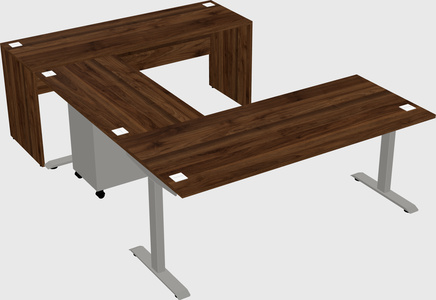 Height-adjustable desk - commercial grade