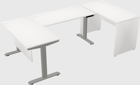 Height-adjustable desk - commercial grade