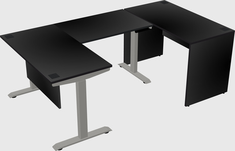 Height-adjustable desk - commercial grade