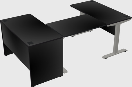 Height-adjustable desk - commercial grade