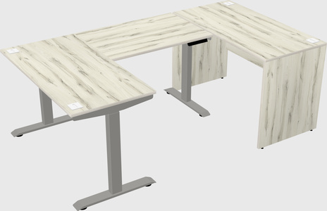 Height-adjustable desk - commercial grade