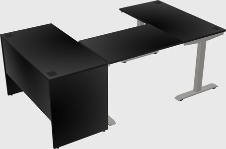 Height-adjustable desk - commercial grade
