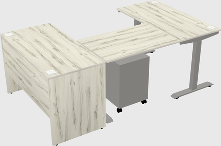 Height-adjustable desk - commercial grade