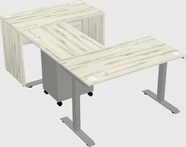 Height-adjustable desk - commercial grade