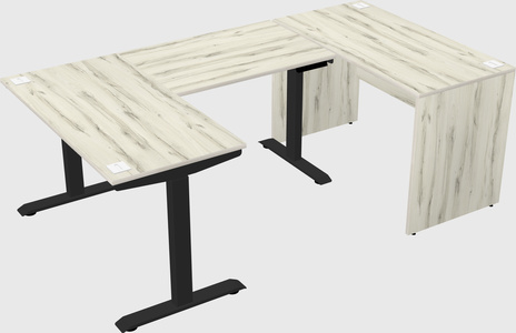 Height-adjustable desk - commercial grade
