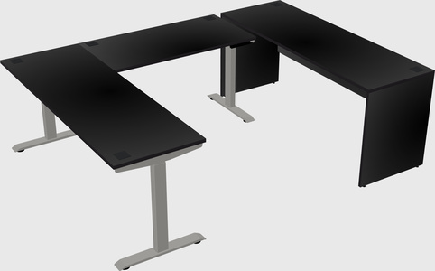 Height-adjustable desk - commercial grade