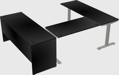 Height-adjustable desk - commercial grade