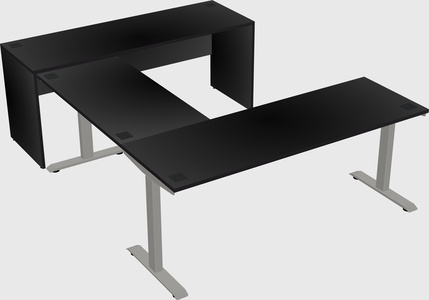 Height-adjustable desk - commercial grade